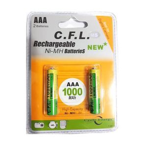 باتری نیم قلمی شارژی دو تایی 1.2V 1000mA مارک C.F.L