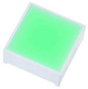 بک لایت LED تخت مربعی 27 میلی متر سبز - دیپ 2 پایه