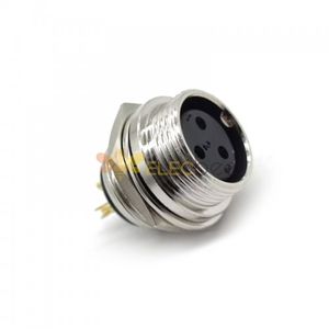 کانکتور نظامی قفل شونده 3 پین قطر 16 میلیمتر معکوس (مادگی رو پنلی)