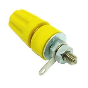 ترمینال تغذیه (فیش مادگی) مخروطی-زرد 15A (TB4- Yellow)