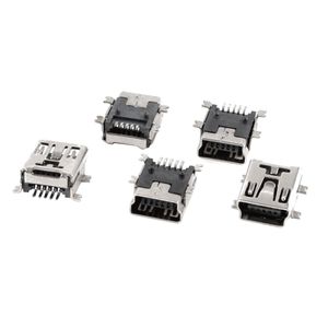 Mini USB Type B Female Socket /5-Pin Right Angle SMD PCB MOUNT