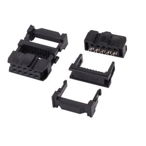 سرکابلی IDC مادگی 2 در 5 جهت کابل فلت 10 رشته قلاب دار female IDC2x5 cable 2.54mm