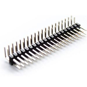 پین هدر 2*40 تایی رایت انگل گام 2.54 میلی متر PIN HEADER 40*2 RA 2.54mm MALE