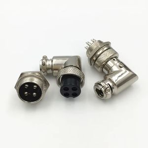کانکتور نظامی قفل شونده 4 پین قطر 16 میلی متر رایت انگل - GX16-4 (نرگی و مادگی)