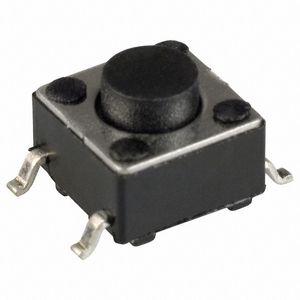 تک سوئیچ smd با 4 پایه ابعاد 6*6*5 میلی متر مشکی ( SWT6-M3KTR )