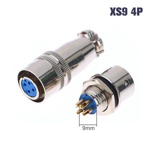 کانکتورنظامی قفل شونده استیل فشاری قطر 9 میلیمتر 4 پین ( مادگی) XS9JK-4P/Y