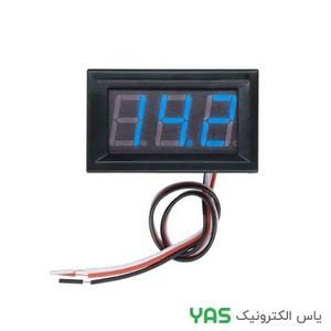 ماژول ولت متر پنلی سه سیمه -آبی 100V 0.56INCH