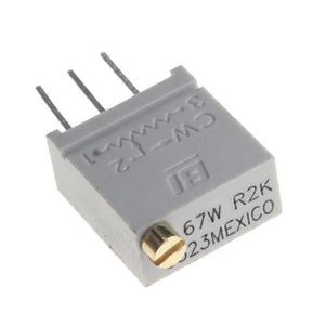 MULTITURN TRIMMING POTENTIOMETER 2KOHMS GRAY