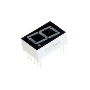 7SEGMENT DISPLAY 1DIGIT COMMON CATHODE 13*19 RED