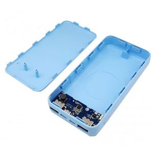 کیس پاوربانک با دو ورودی MICRO - TYPE-C و دو خروجی USB به همراه برد 4 باتری
