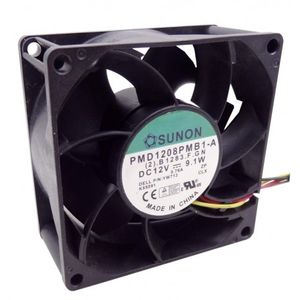 جت فن بلبرینگی 12V-9.1W سایز 8x8x3.8 مارک SUNON مدل PMD1208PMB1-A