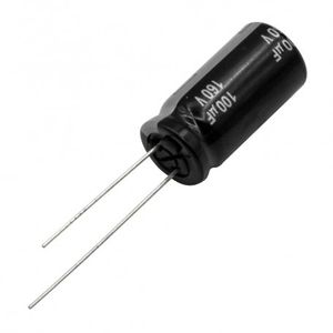 خازن الکترولیتی 100uF / 160V ژاپنی Panasonic