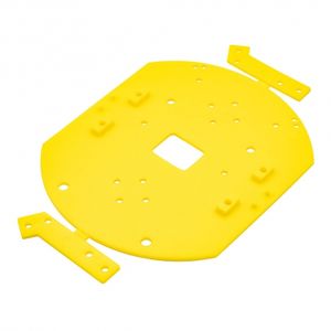 شاسی ربات پلاستیکی دو شاخ 145x177mm
