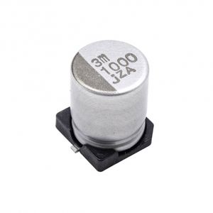 خازن SMD الکترولیت 1000uF / 6.3V سایز 8x10 مارک NIPPON
