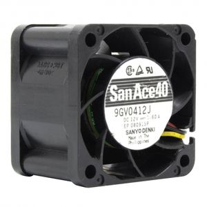 جت فن بلبرینگی 12V-0.60A سایز 4x4x2.8cm مارک Sanyo Denki مدل 9GV0412