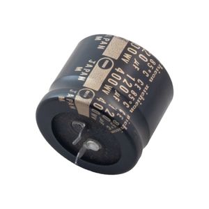 خازن الکترولیتی 120uF / 400V ژاپنی مارک NICHICON