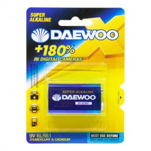 باتری کتابی 9 ولت آلکالاین مارک DAEWOO