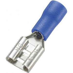 سرسیم کولری نیم روکش مادگی آبی سایز 6.3 مدل FDD2-250 بسته100 تایی