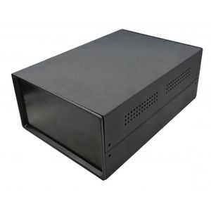 جعبه فلزی با پنل پلاستیکی سایز 250x180x100mm