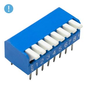 دیپ سوئیچ 8 تایی پیانویی (OXO) DPL-8