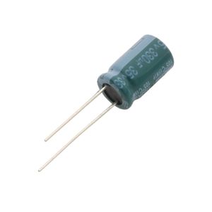 خازن الکترولیتی 330uF / 35V تایوانی مارک TAICON با طول عمر بالا