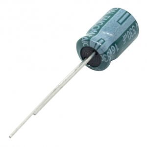 خازن الکترولیتی 330uF / 16V تایوانی مارک TAICON با طول عمر بالا
