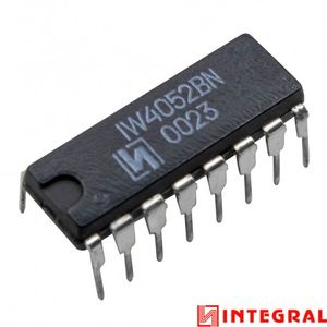 تراشه مالتی پلکسر 4052BN پکیج DIP مارک INTEGRAL
