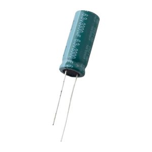 خازن الکترولیتی 3300uF / 6.3V تایوانی مارک TAICON با طول عمر بالا
