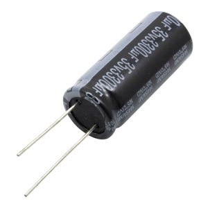 خازن الکترولیتی 3300uF / 35V تایوانی مارک TAICON با طول عمر بالا