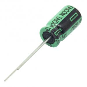 خازن الکترولیتی 680uF / 10V تایوانی مارک TAICON با طول عمر بالا