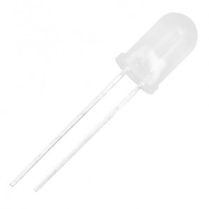 LED مات سبز بدنه سفید 5mm