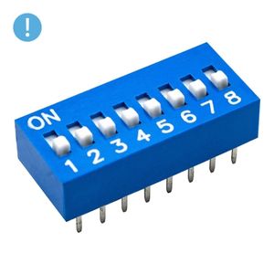 دیپ سوئیچ 8 تایی (OXO) DS-08