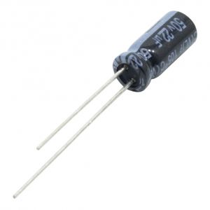خازن الکترولیتی 22uF / 50V تایوانی مارک TAICON با طول عمر بالا