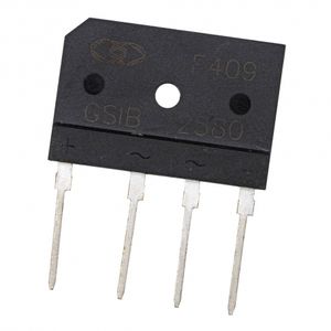 پل دیود 25A-800V تخت شانه ای GSIB2580 تایوانی مارک Gulf Semi