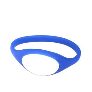 تگ RFID دستبندی سیلیکونی 125KHZ آبی مدل W07
