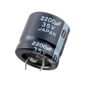 خازن الکترولیتی 2200uF / 35V ژاپنی مارک Matsushita Panasonic