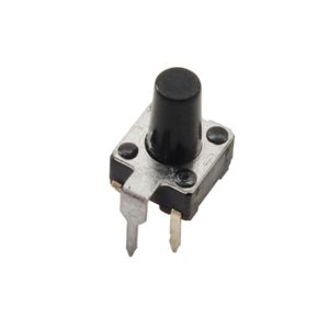 تک سوئیچ 6x6x9mm دو پایه با هولدر