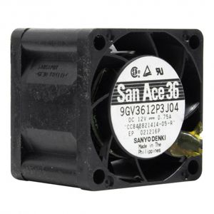 جت فن بلبرینگی 12V-0.75A سایز 3.6x3.6x2.8cm مارک Sanyo Denki مدل 9GV3612P3J04