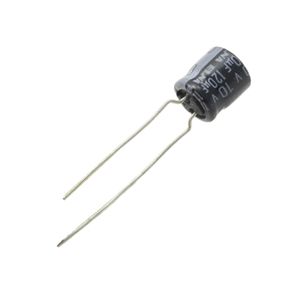 خازن الکترولیتی 120uF / 10V ژاپنی مارک ELNA
