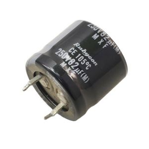 خازن الکترولیتی 82uF / 250V ژاپنی مارک RUBYCON سری MXF