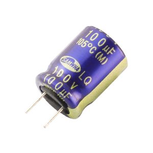 خازن الکترولیتی 100uF / 100V کره ای مارک SAMWHA
