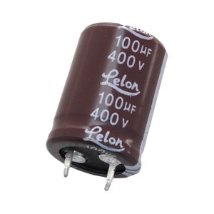 خازن الکترولیتی 100uF / 400V تایوانی مارک LELON
