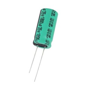خازن الکترولیتی 1800uF / 25V تایوانی مارک TAICON با طول عمر بالا