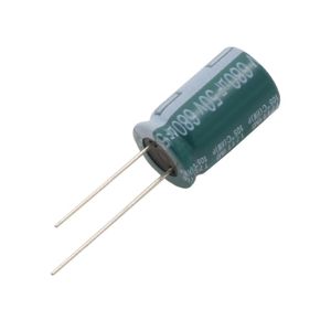 خازن الکترولیتی 680uF / 50V تایوانی مارک TAICON با طول عمر بالا