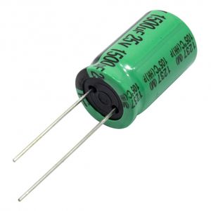 خازن الکترولیتی امپدانس پایین 1500uF / 25V تایوانی مارک TAICON سری HH طول عمر 6000Hrs
