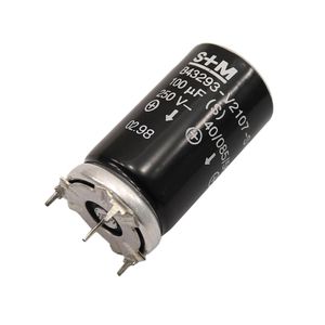 خازن الکترولیتی صوتی 100uF / 250V مارک SIEMENS