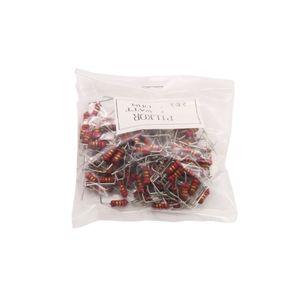 مقاومت متال فیلم 2.2 اهم خم 1/2W کره ای مارک PILKOR سری PR02 بسته100 تایی