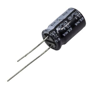 خازن الکترولیتی 470uF / 25V ژاپنی مارک ELNA