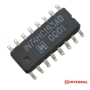 تراشه شمارنده 74HC193AD پکیج SO-16 مارک INTEGRAL