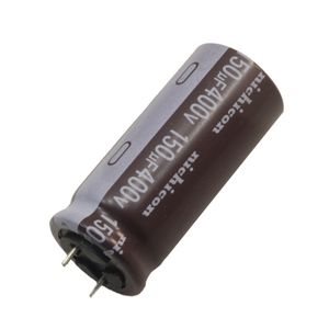 خازن الکترولیتی 150uF / 400V ژاپنی مارک NICHICON با طول عمر بالا